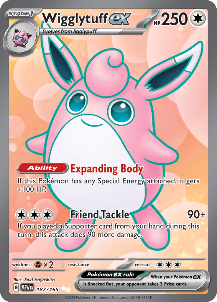 Wigglytuff ex (187/165) [Scarlet & Violet 151] | Fandemonia Ltd