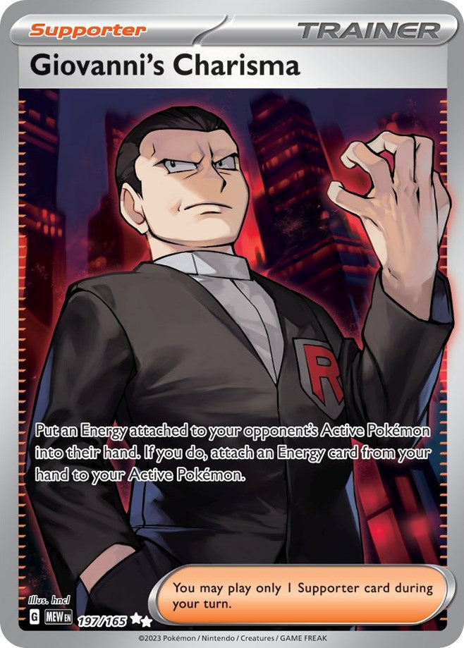 Giovanni's Charisma (197/165) [Scarlet & Violet 151] | Fandemonia Ltd