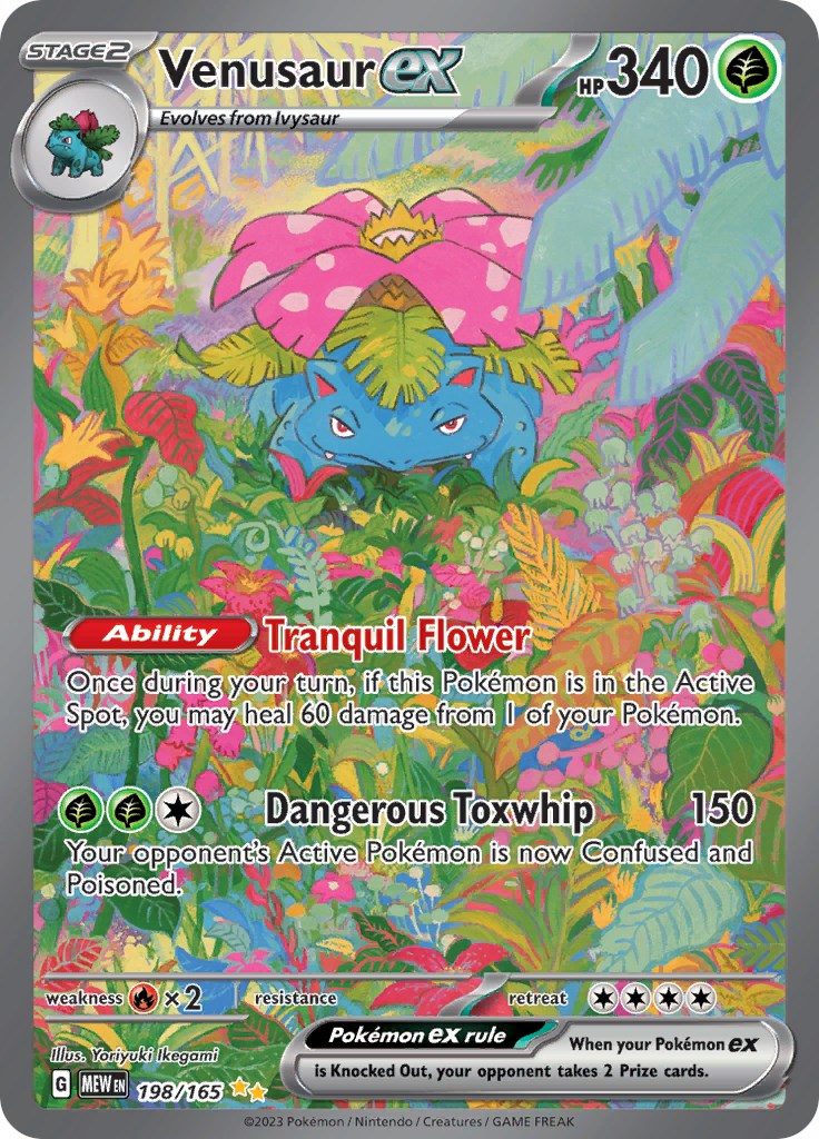 Venusaur ex (198/165) [Scarlet & Violet 151] | Fandemonia Ltd