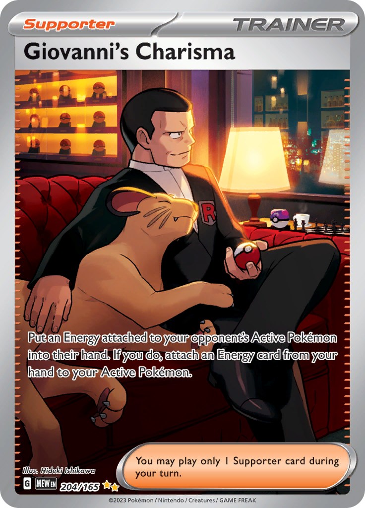 Giovanni's Charisma (204/165) [Scarlet & Violet 151] | Fandemonia Ltd