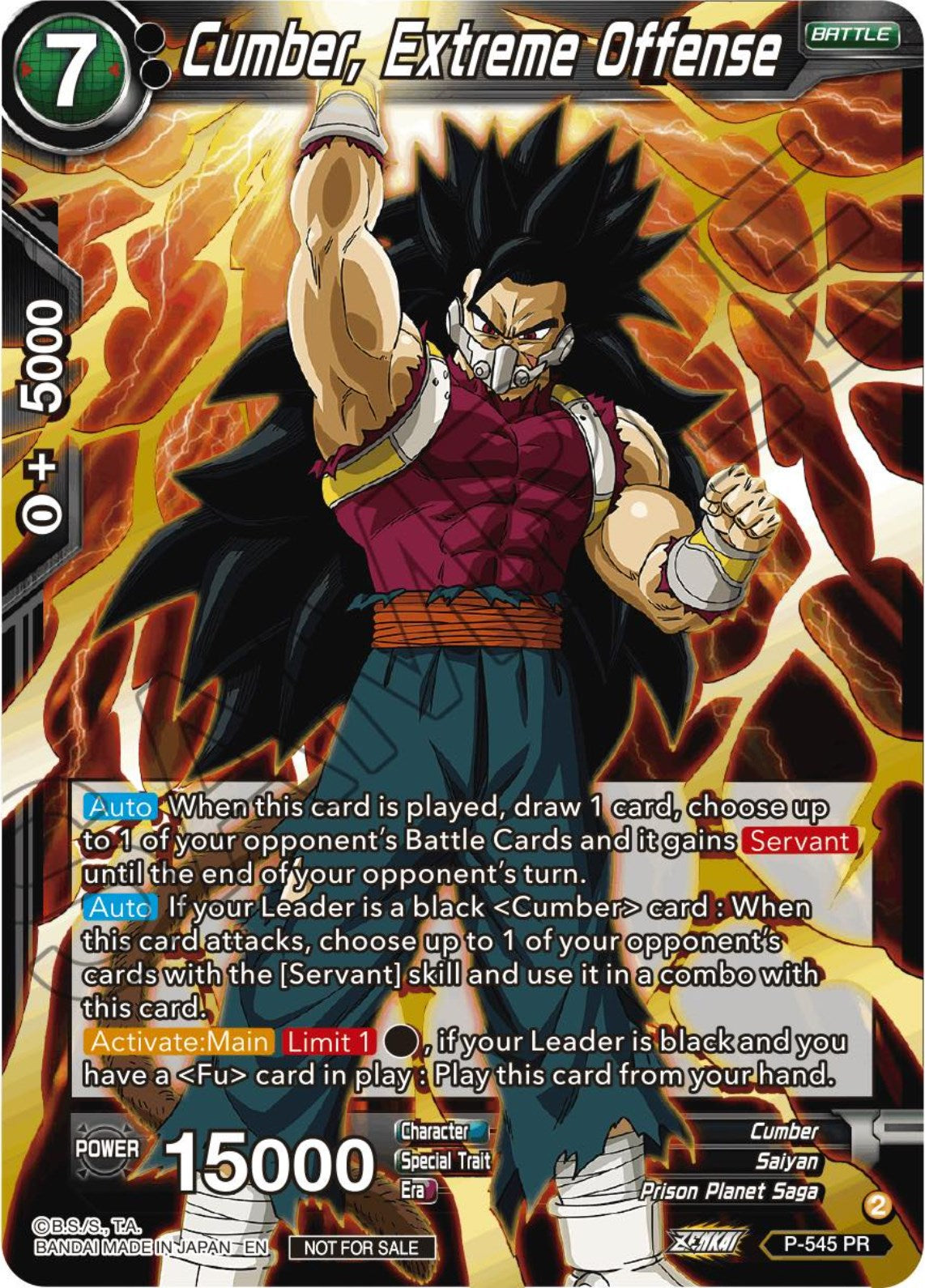 Cumber, Extreme Offense (Championship Selection Pack 2023 Vol.3) (Gold-Stamped) (P-545) [Tournament Promotion Cards] | Fandemonia Ltd