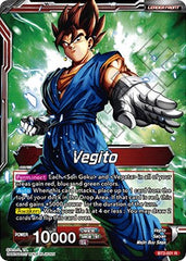 Vegito // Fusion Warrior Super Saiyan Vegito (Championship 2023 Golden Card Vol.3) (BT2-001) [Tournament Promotion Cards] | Fandemonia Ltd