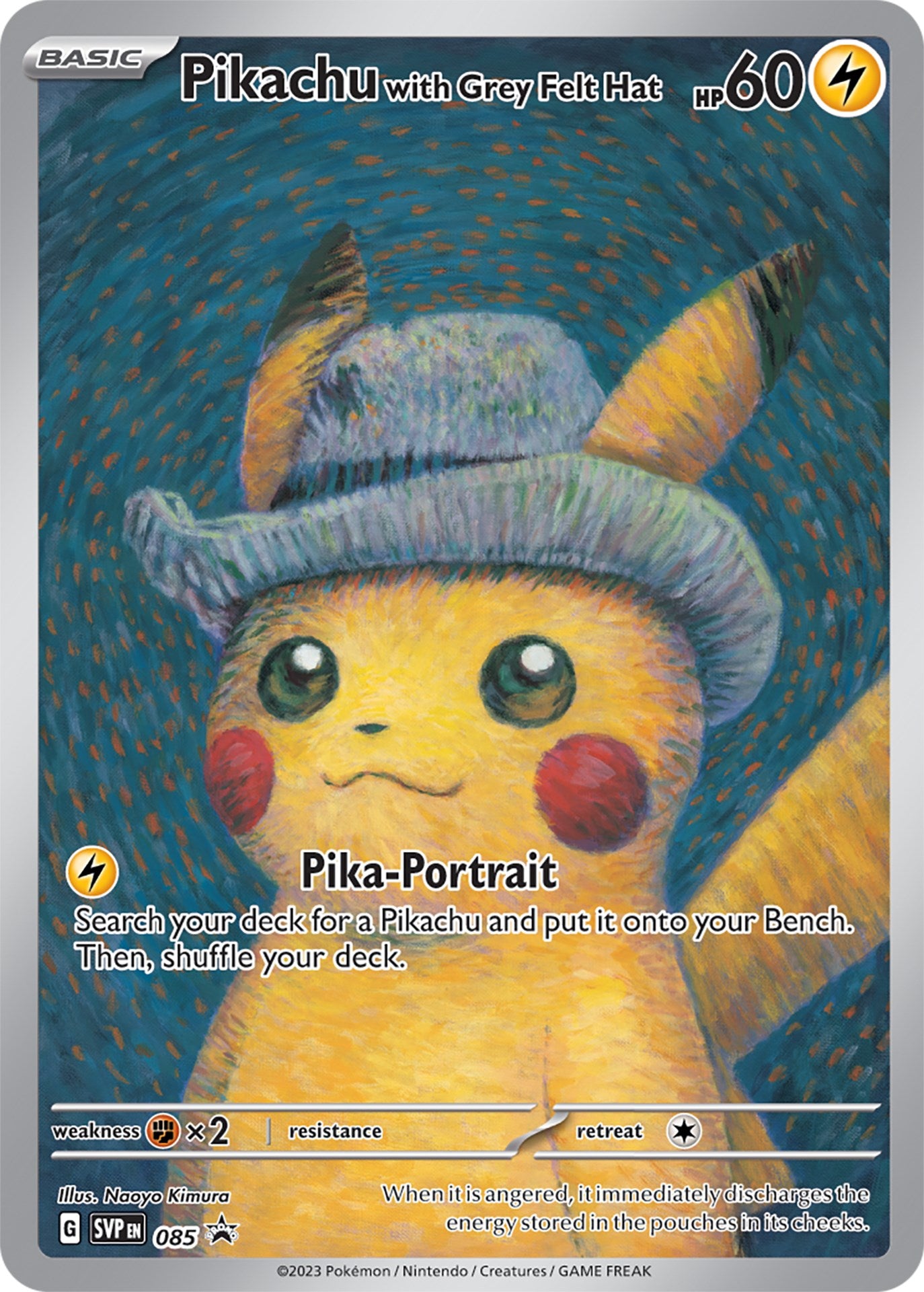 Pikachu with Grey Felt Hat (085) [Scarlet & Violet: Black Star Promos] | Fandemonia Ltd