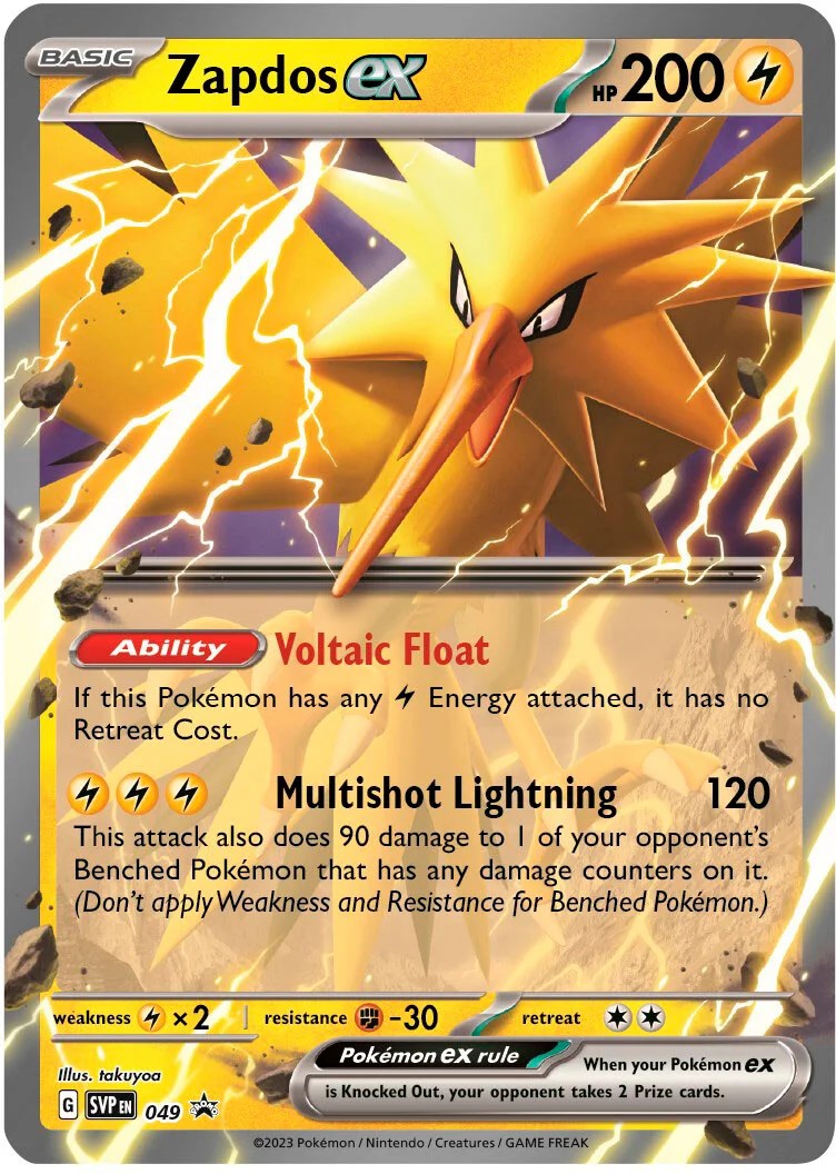 Zapdos ex (049) (Jumbo Card) [Scarlet & Violet: Black Star Promos] | Fandemonia Ltd