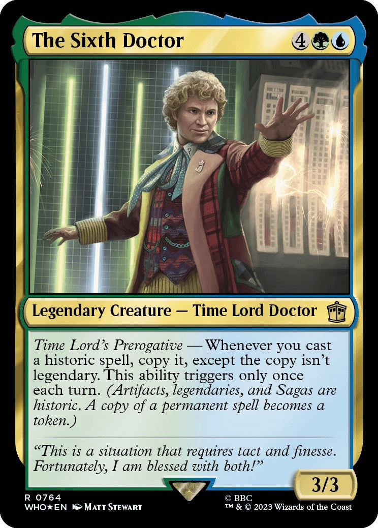 The Sixth Doctor (Surge Foil) [Doctor Who] | Fandemonia Ltd