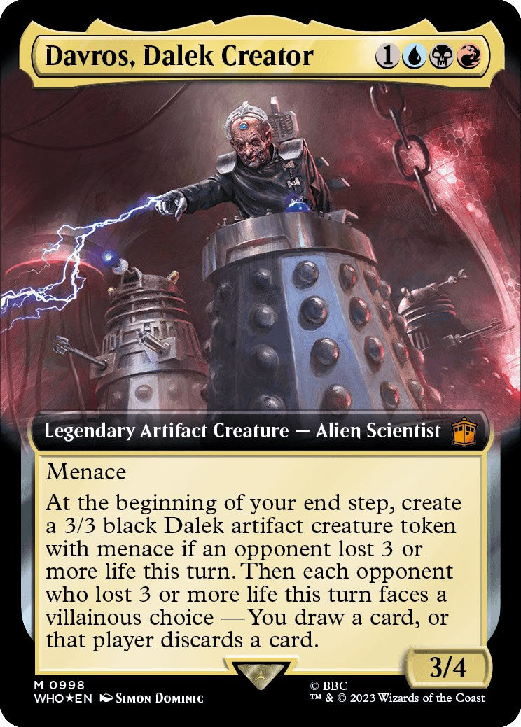 Davros, Dalek Creator (Extended Art) (Surge Foil) [Doctor Who] | Fandemonia Ltd