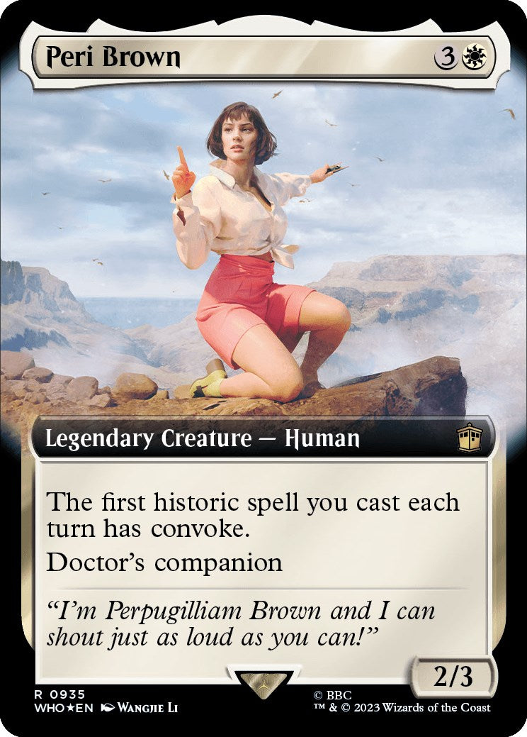 Peri Brown (Extended Art) (Surge Foil) [Doctor Who] | Fandemonia Ltd