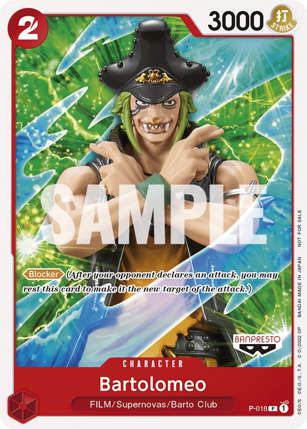 Bartolomeo (One Piece Film Red) [One Piece Promotion Cards] | Fandemonia Ltd