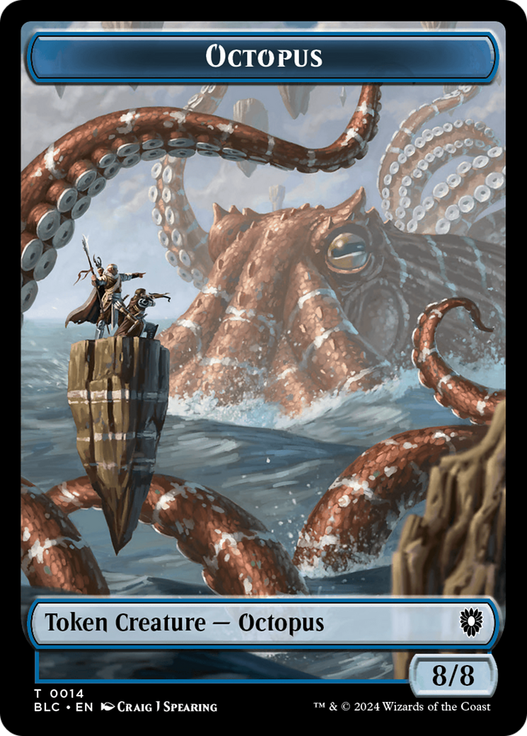 Octopus // Rabbit Double-Sided Token [Bloomburrow Commander Tokens] | Fandemonia Ltd