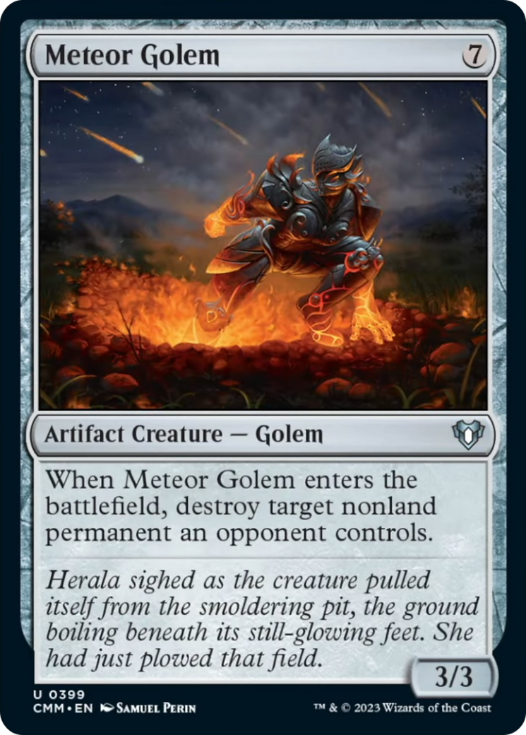 Meteor Golem [Commander Masters] | Fandemonia Ltd