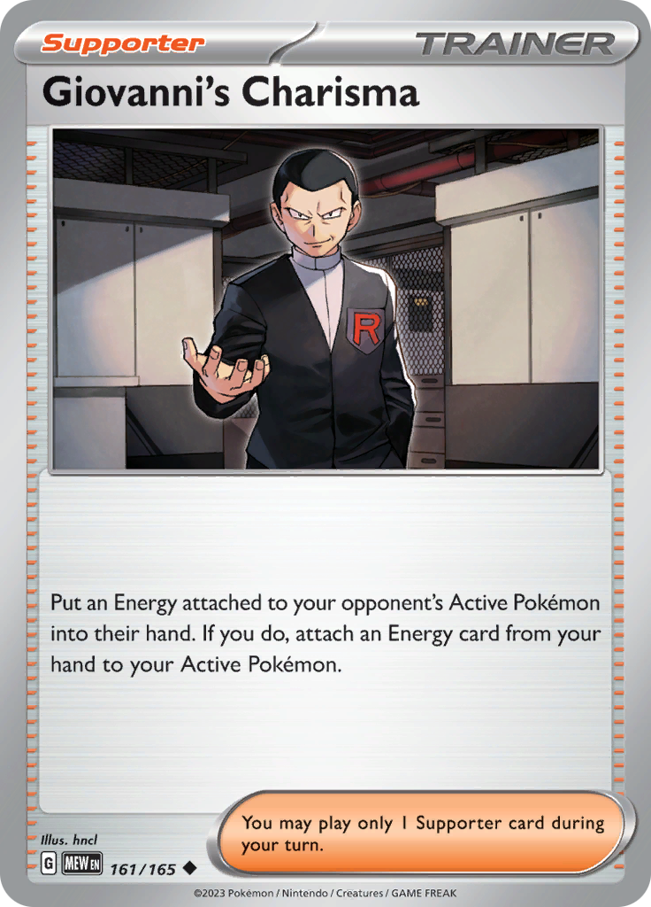 Giovanni's Charisma (161/165) [Scarlet & Violet 151] | Fandemonia Ltd