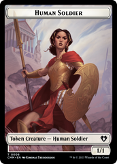 Human Soldier // Knight Double-Sided Token [Commander Masters Tokens] | Fandemonia Ltd