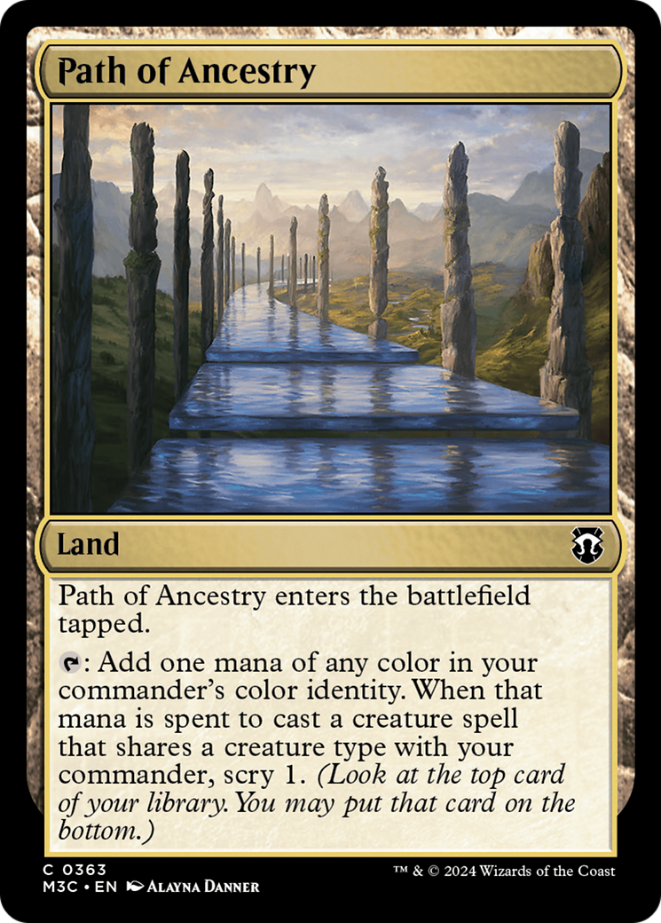 Path of Ancestry (Ripple Foil) [Modern Horizons 3 Commander] | Fandemonia Ltd