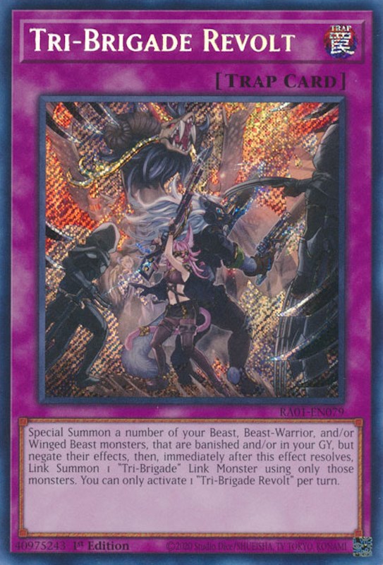 Tri-Brigade Revolt [RA01-EN079] Secret Rare | Fandemonia Ltd