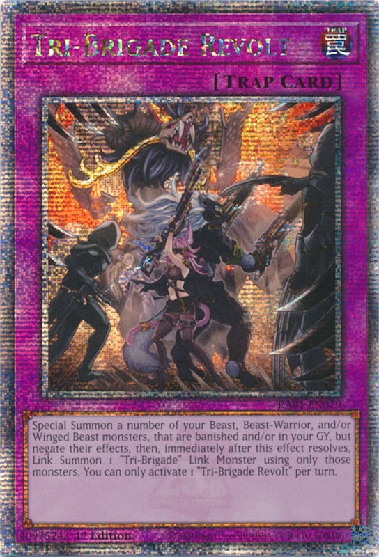 Tri-Brigade Revolt [RA01-EN079] Quarter Century Secret Rare | Fandemonia Ltd