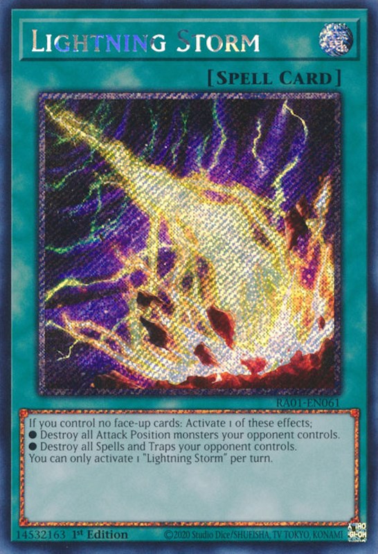 Lightning Storm [RA01-EN061] Platinum Secret Rare | Fandemonia Ltd