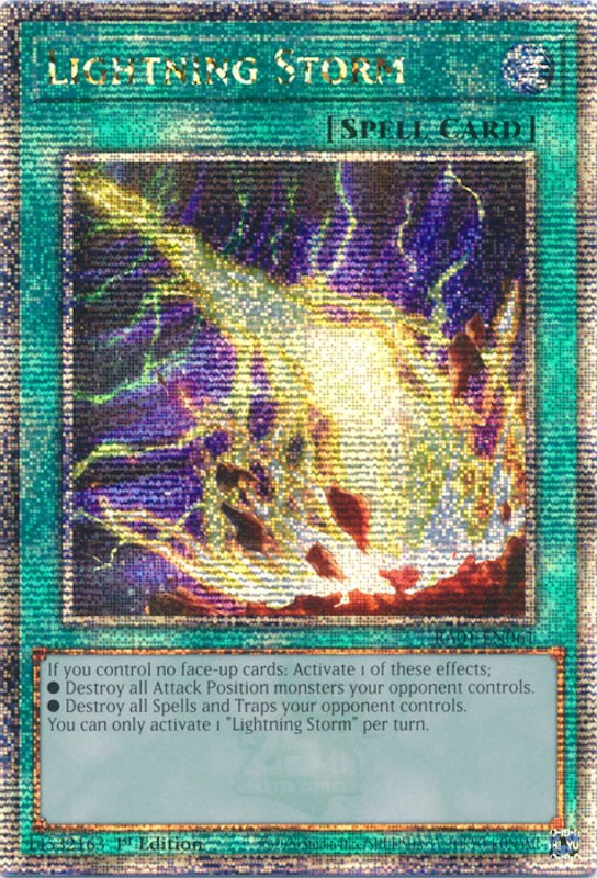 Lightning Storm [RA01-EN061] Quarter Century Secret Rare | Fandemonia Ltd