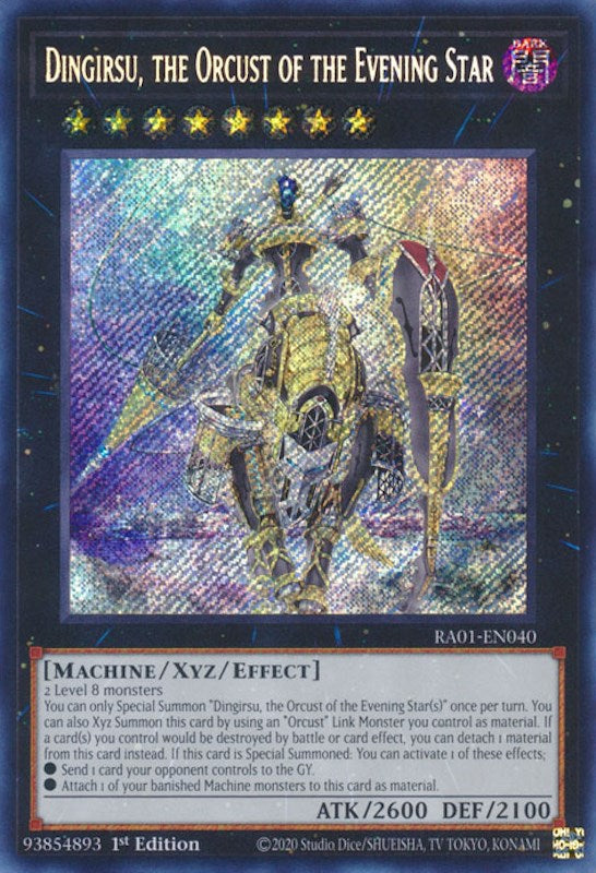 Dingirsu, the Orcust of the Evening Star [RA01-EN040] Secret Rare | Fandemonia Ltd