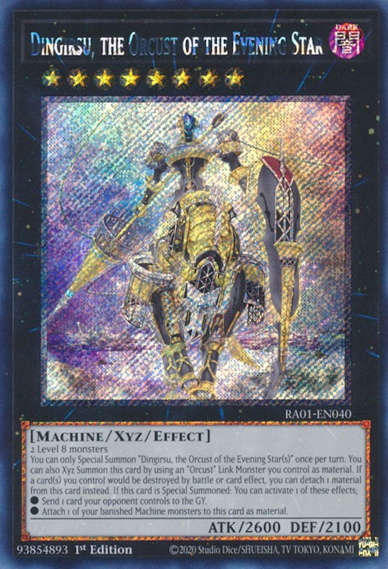 Dingirsu, the Orcust of the Evening Star [RA01-EN040] Platinum Secret Rare | Fandemonia Ltd