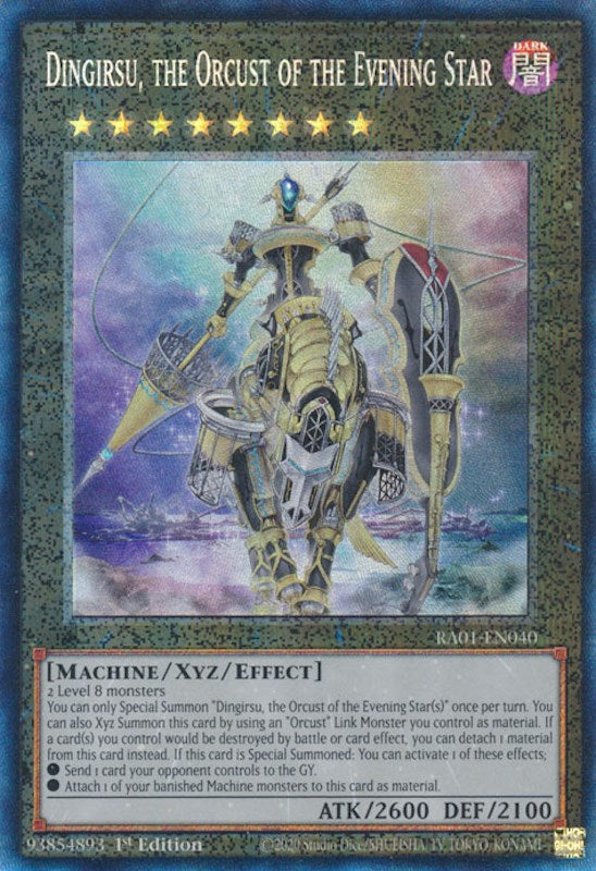 Dingirsu, the Orcust of the Evening Star [RA01-EN040] Prismatic Collector's Rare | Fandemonia Ltd