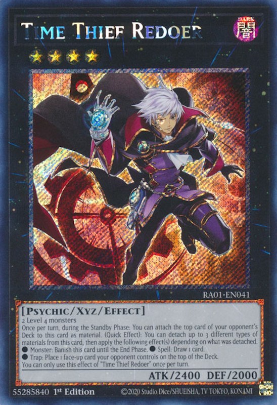 Time Thief Redoer [RA01-EN041] Platinum Secret Rare | Fandemonia Ltd