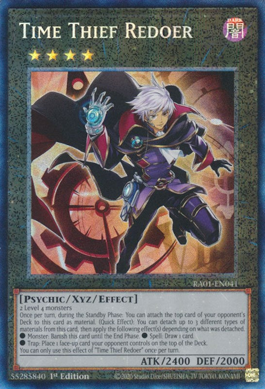 Time Thief Redoer [RA01-EN041] Prismatic Collector's Rare | Fandemonia Ltd