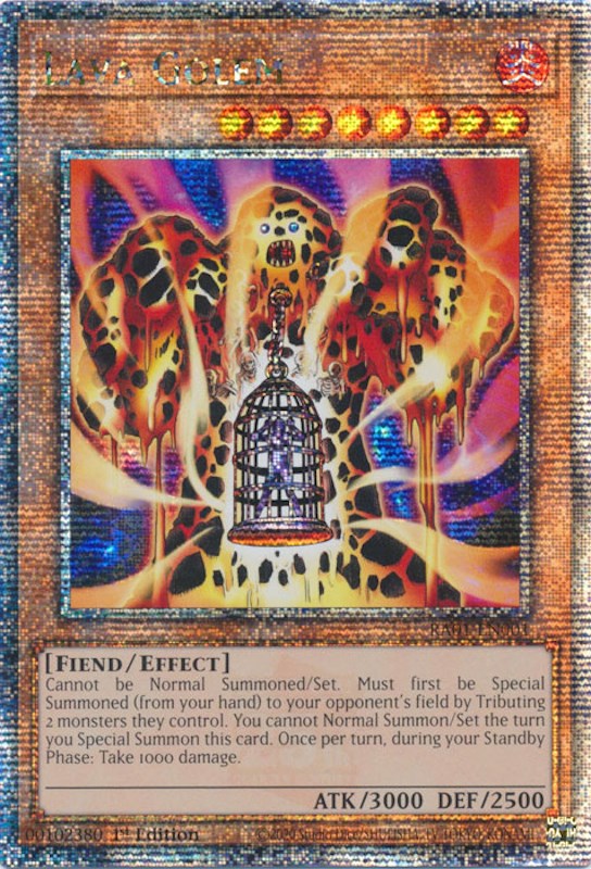 Lava Golem [RA01-EN001] Quarter Century Secret Rare | Fandemonia Ltd