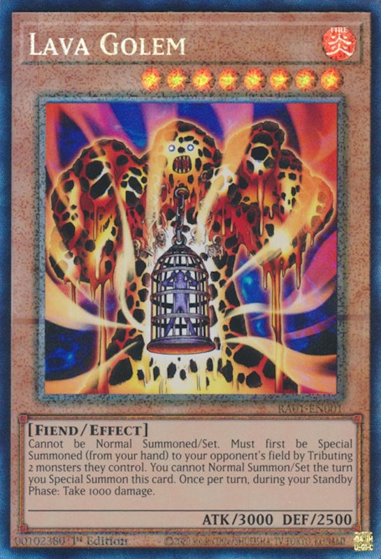 Lava Golem [RA01-EN001] Prismatic Collector's Rare | Fandemonia Ltd