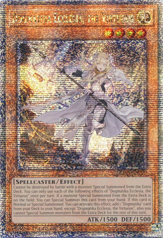 Dogmatika Ecclesia, the Virtuous [RA01-EN020] Quarter Century Secret Rare | Fandemonia Ltd