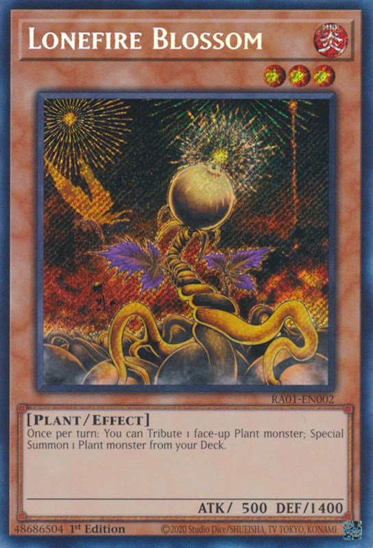 Lonefire Blossom [RA01-EN002] Secret Rare | Fandemonia Ltd