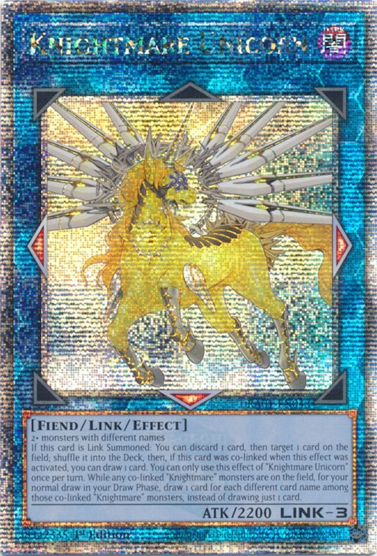 Knightmare Unicorn [RA01-EN043] Quarter Century Secret Rare | Fandemonia Ltd