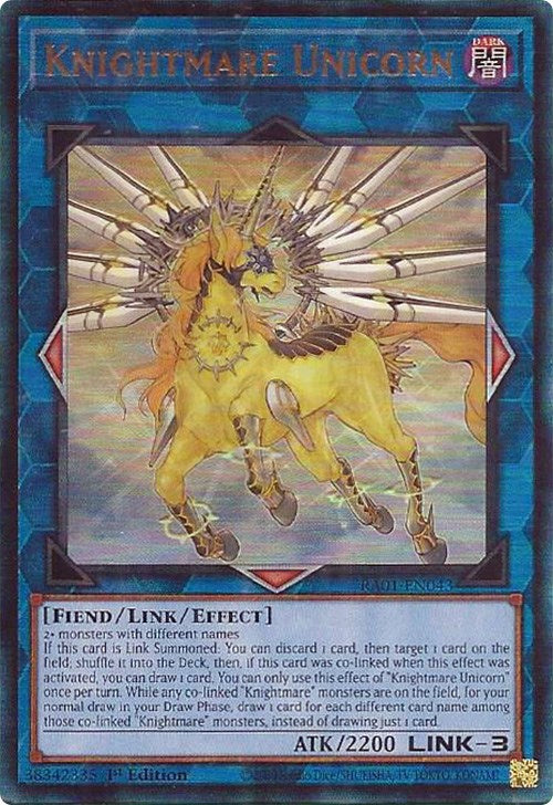 Knightmare Unicorn [RA01-EN043] Prismatic Ultimate Rare | Fandemonia Ltd