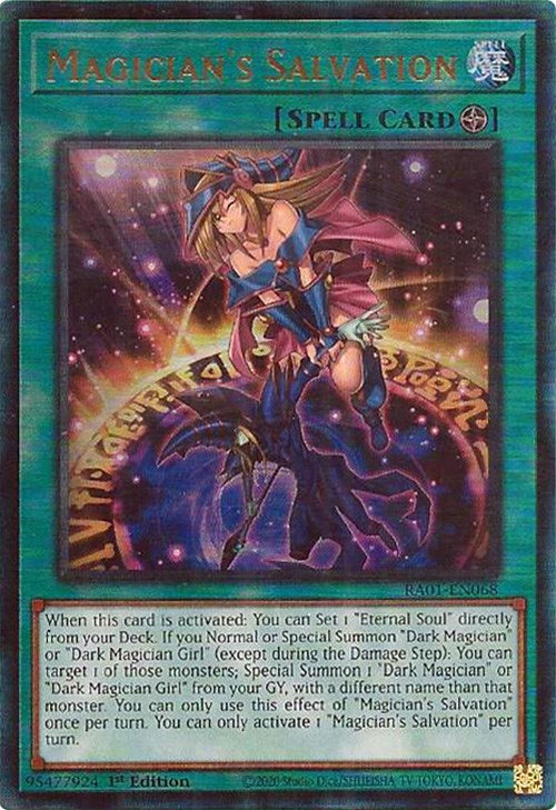 Magician's Salvation [RA01-EN068] Prismatic Ultimate Rare | Fandemonia Ltd