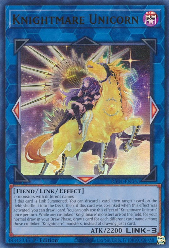 Knightmare Unicorn (Alternate Art) [RA01-EN043] Ultra Rare | Fandemonia Ltd