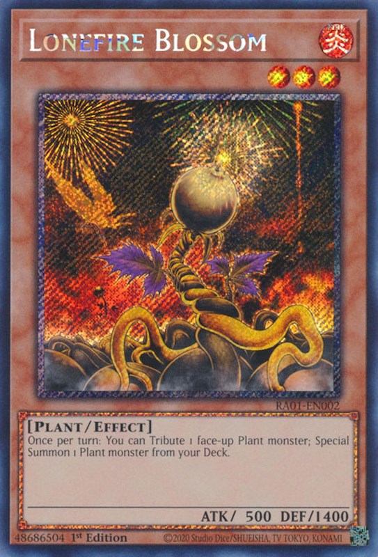 Lonefire Blossom [RA01-EN002] Prismatic Secret Rare | Fandemonia Ltd