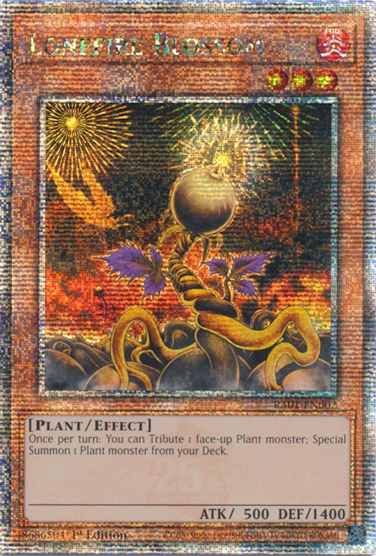 Lonefire Blossom [RA01-EN002] Quarter Century Secret Rare | Fandemonia Ltd