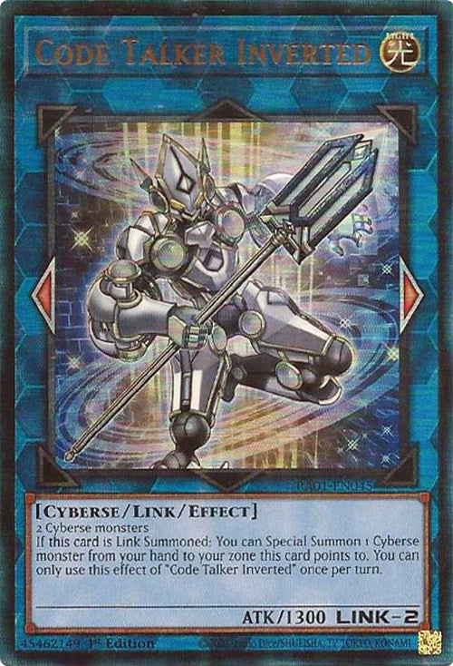 Code Talker Inverted [RA01-EN045] Prismatic Ultimate Rare | Fandemonia Ltd