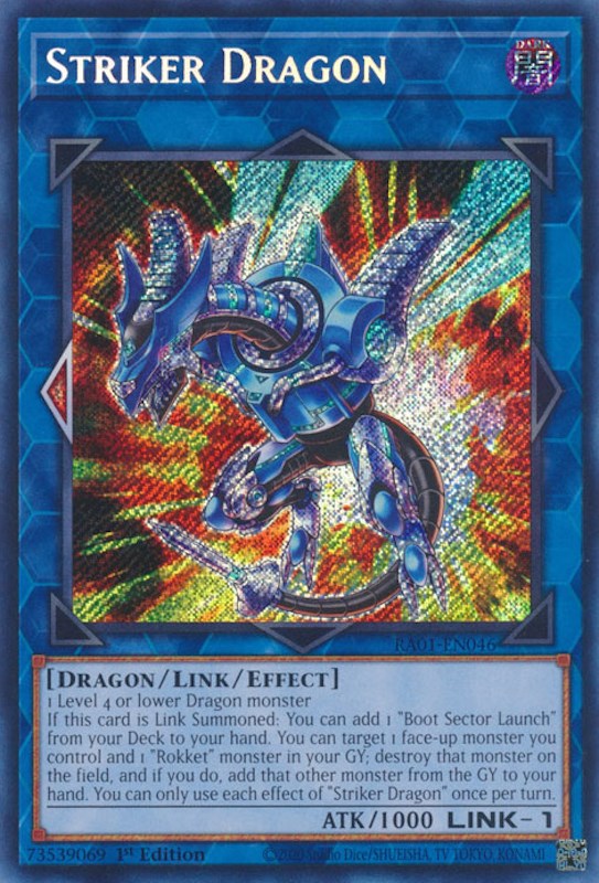 Striker Dragon [RA01-EN046] Secret Rare | Fandemonia Ltd