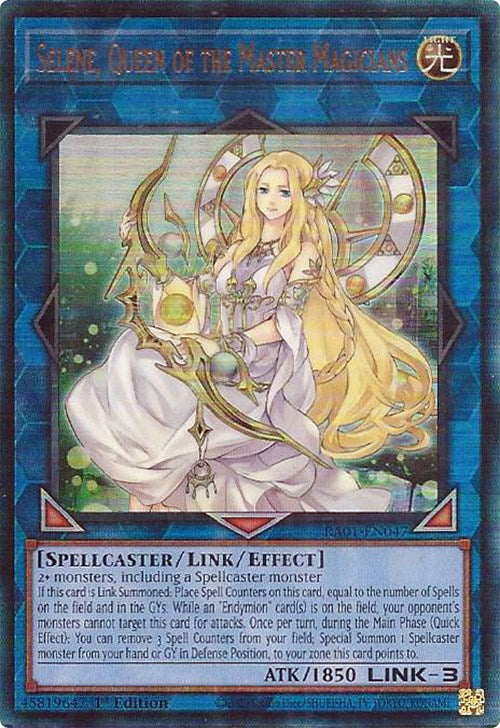 Selene, Queen of the Master Magicians [RA01-EN047] Prismatic Ultimate Rare | Fandemonia Ltd