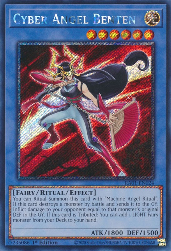 Cyber Angel Benten [RA01-EN024] Platinum Secret Rare | Fandemonia Ltd