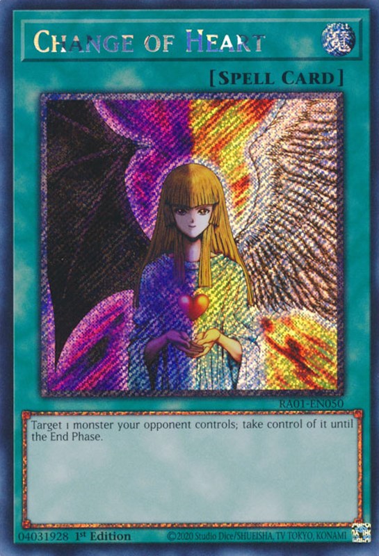 Change of Heart [RA01-EN050] Platinum Secret Rare | Fandemonia Ltd