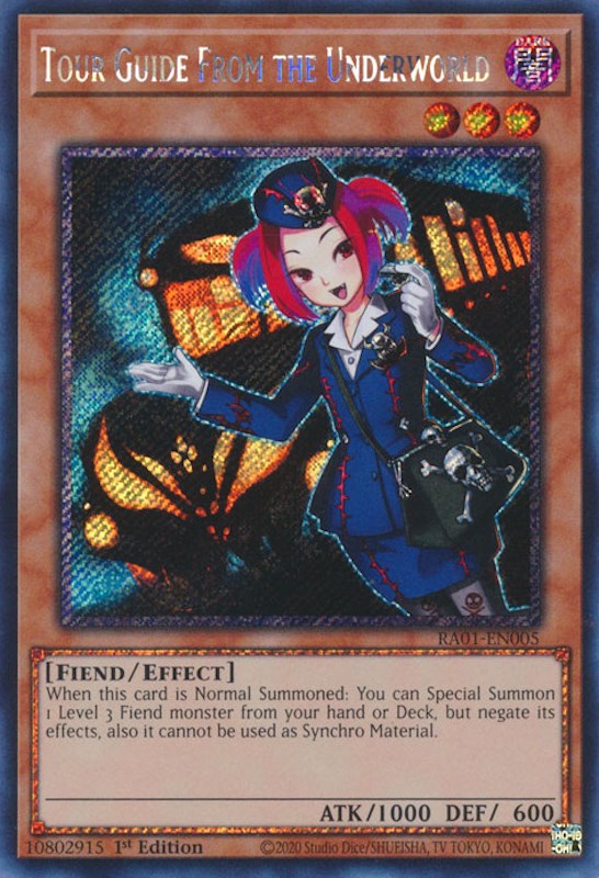 Tour Guide From the Underworld [RA01-EN005] Platinum Secret Rare | Fandemonia Ltd