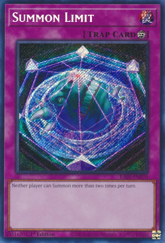 Summon Limit [RA01-EN070] Secret Rare | Fandemonia Ltd