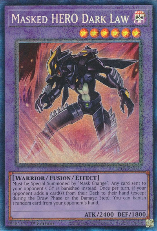 Masked HERO Dark Law [RA01-EN025] Prismatic Collector's Rare | Fandemonia Ltd