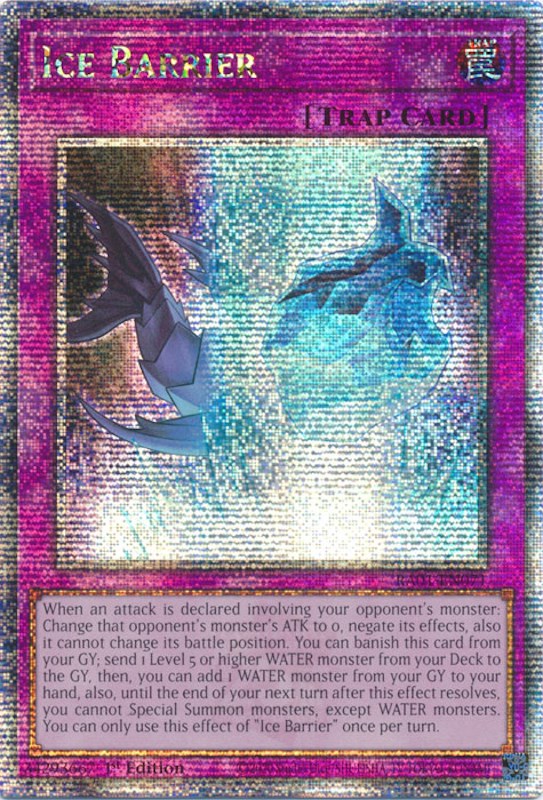 Ice Barrier [RA01-EN071] Quarter Century Secret Rare | Fandemonia Ltd