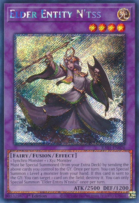 Elder Entity N'tss [RA01-EN026] Platinum Secret Rare | Fandemonia Ltd