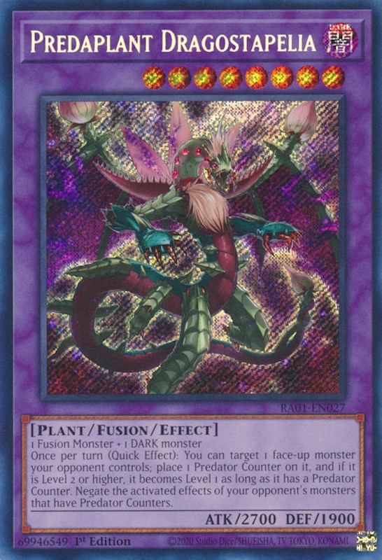 Predaplant Dragostapelia [RA01-EN027] Secret Rare | Fandemonia Ltd