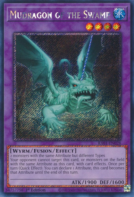 Mudragon of the Swamp [RA01-EN028] Platinum Secret Rare | Fandemonia Ltd