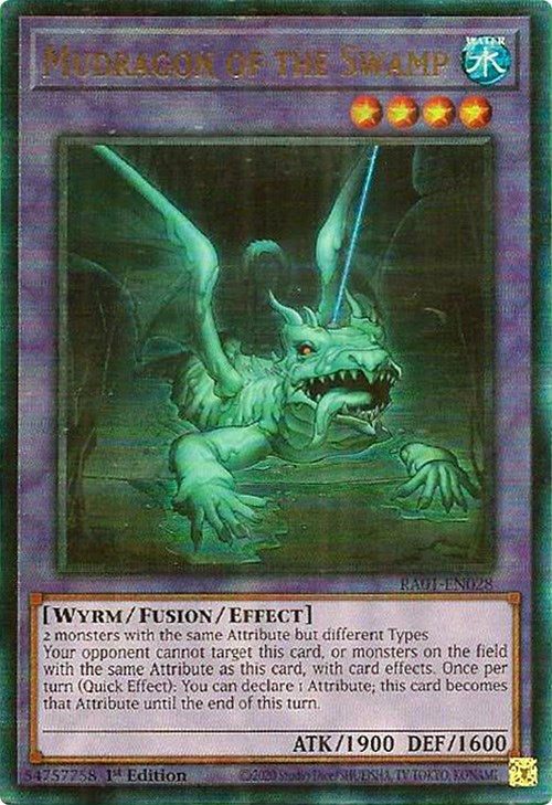 Mudragon of the Swamp [RA01-EN028] Prismatic Ultimate Rare | Fandemonia Ltd