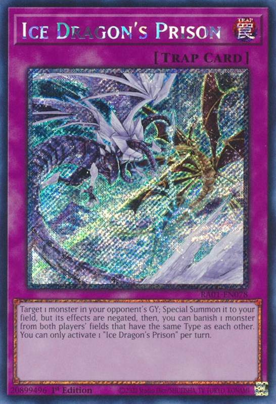 Ice Dragon's Prison [RA01-EN078] Platinum Secret Rare | Fandemonia Ltd